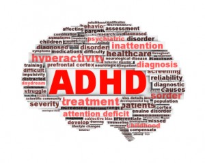 ADHD symbol design isolated on white background